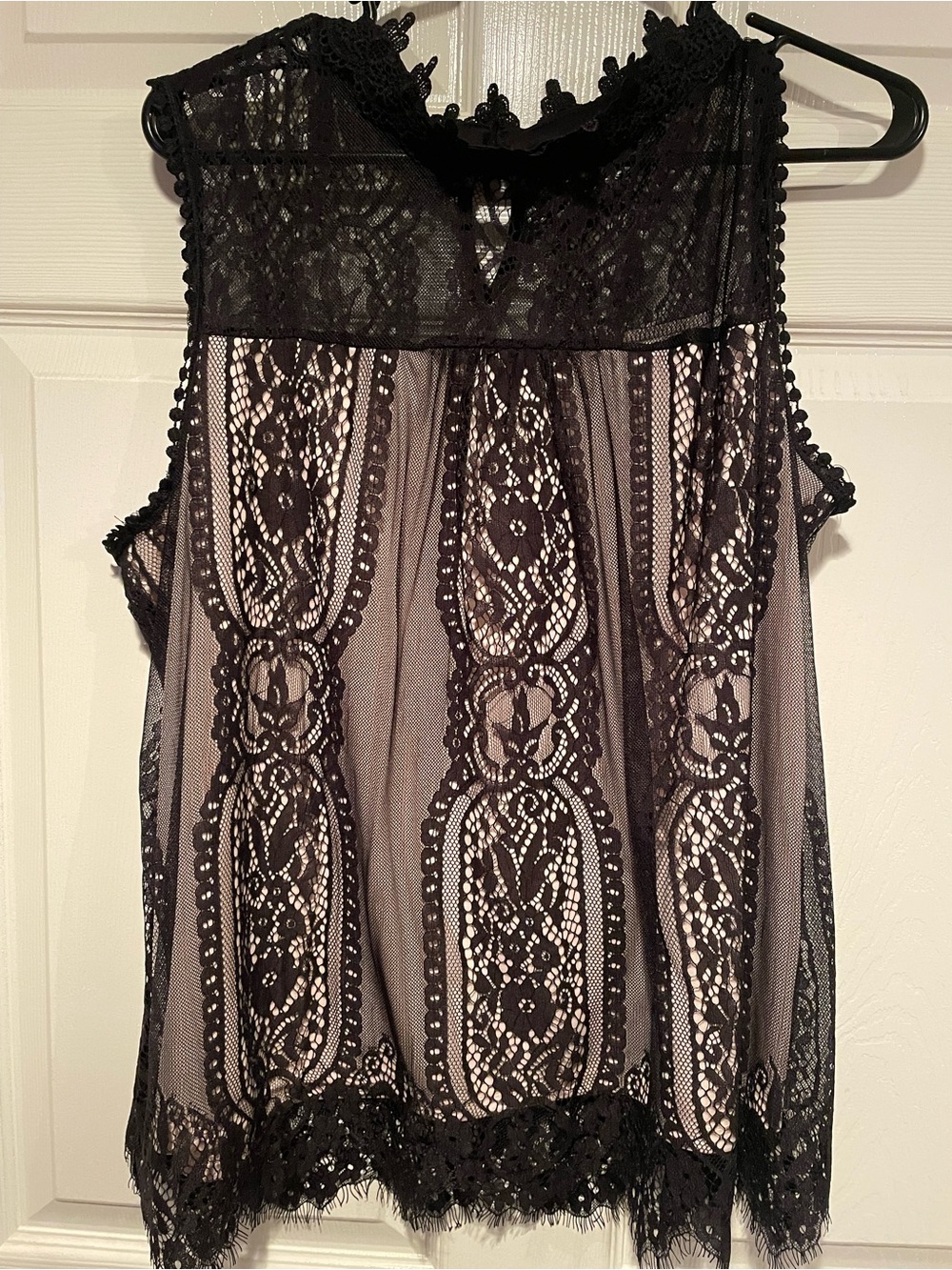 Notations Black Lace Sleeveless Camisole